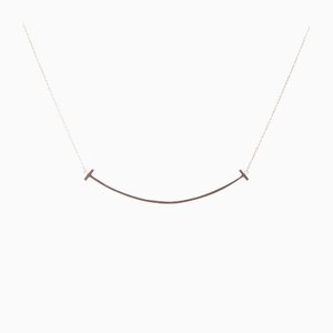 Yellow Gold T Smile Necklace from Tiffany & Co.