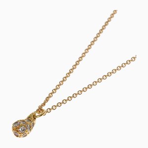 Gelbgoldene Teardrop Diamond Halskette von Tiffany & Co.