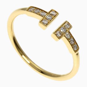 Yellow Gold T-Wire Diamond Ring from Tiffany & Co.