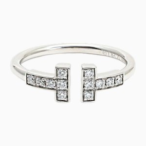 White Gold T Diamond Wire Ring from Tiffany & Co.