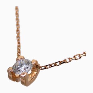 Pink Gold Diamond C De Womens Necklace from Cartier