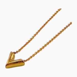 Essential V Necklace Gold by Louis Vuitton