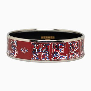 Bracelet Large en Émail Alphabet Russe de Hermès