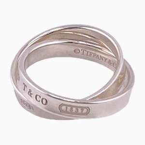 Silver Interlocking Circle Ring from Tiffany & Co.