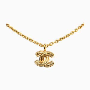 CC Quilted Pendant Necklace from Chanel