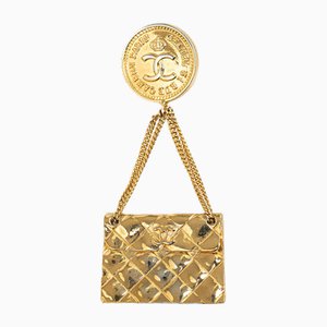 CC Quilted Flap Bag Brooch from Chanel