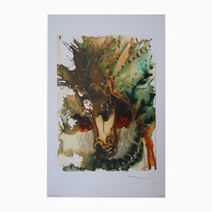 Salvador Dali, Horses, Bucephalus, Lithograph