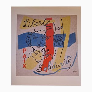 After Fernand Léger, Freedom, Peace, Solidarity, Art Print