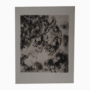 Marc Chagall, Les Renards, Gravure Originale