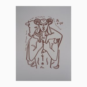 Jean Cocteau, The Shepherd, Original Lithograph