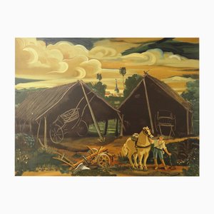 André Derain, Nach der Ernte, Lithographie
