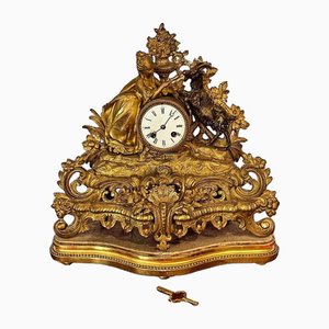 French Victorian Gilded Clock