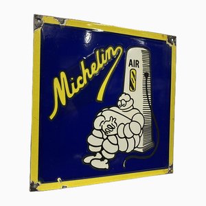 Plaque Émaillée Publicitaire Michelin Garage
