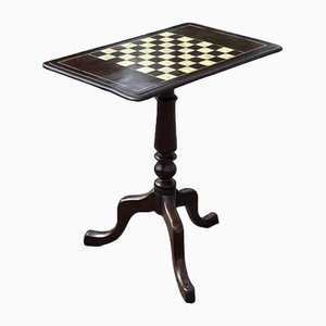 Victorian Tilt Top Mahogany Chess Table