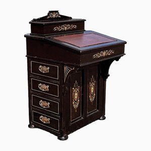 Antiker ebonisierter viktorianischer Davenport Schreibtisch