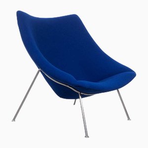 Oyster Blue Lounge Chair attributed to Pierre Paulin for Artifort, 1950s