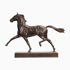 Bronze Trotting Horse by Albert Hinrich Hussmann