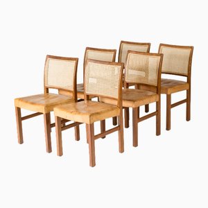 Danish Modern Dining Chairs, 1940s, Set of 6