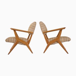 Set of French Modernist Armchairs, 1950s