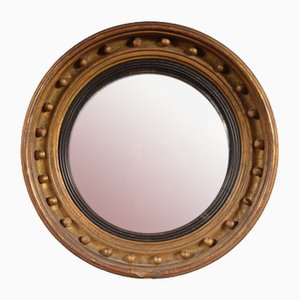 Regency Gilt Convex Mirror with Mercury Plate, ,1820s