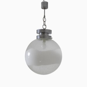 Kronleuchter aus verchromtem Glas & Metall, 1960er