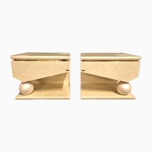 Bedside Tables by Eric Maville & Jean Claude Mahey, Set of 2
