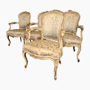 Fauteuils Louis XV, Set de 4