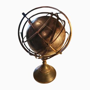 English Nautical Globe with Armillary Sphere, 20th Century