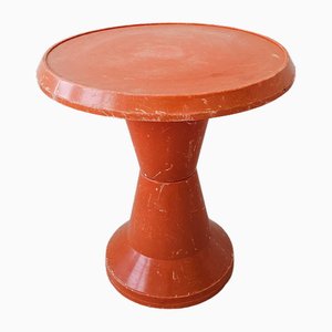 Orangefarbener Space Age Terrassentisch Modell Diablo von Kovinoplastika, Ehemaliges Jugoslawien, 1970er