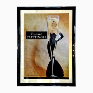 Vintage Champagner Lady Poster