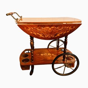 Carrello pieghevole Hollywood Regency, anni '60