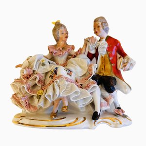 Dresden Lace Porcelain Figurine