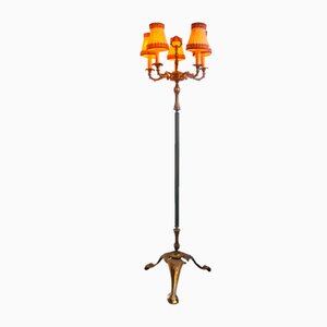 Lampada da terra antica in bronzo