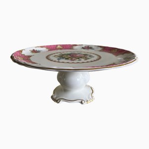 Vintage Porcelain Pedestal Dish