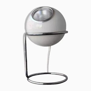 Vintage Eye Ball Tischlampe aus Opalglas, Italien, 1970er