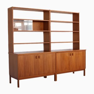 Vintage Wall Unit in Teak from Alberts Tibro, 1960s, Set of 4