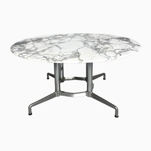 Vintage Carrara Marble Dining Table attributed to Giancarlo Piretti. from Castelli / Anonima Castelli, 1980s