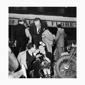Cafe De Flore, 1948, Impresión de fibra de gelatina de plata