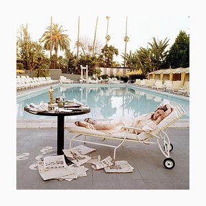 Terry O'Neill, Oscar Ennui, Faye Dunaway Reclining, 1977, Print, Framed