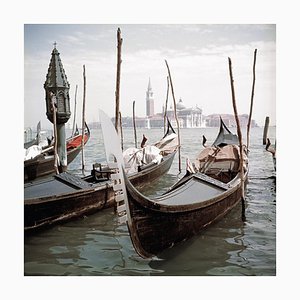 Slim Aarons, Venice Gondolas, Estate Stamped Photographic Print, 1957 / 2020s