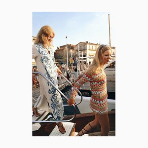 Slim Aarons, Saint Tropez, 1971, Estate gestempelt Fotodruck