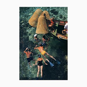 Slim Aarons, Snorkelling in Malta,1959, Estate Stamped Photographic Print