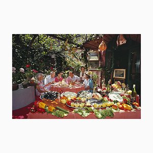 Slim Aarons, Lunch at La Pigna, Estate Stamped Photographic Print, 1980/2020er