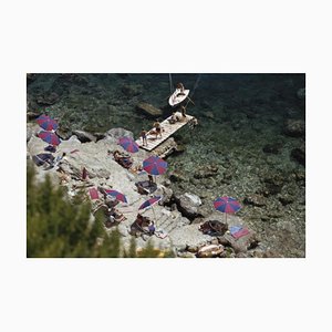Slim Aarons, Il Pellicano Beach, Estate Stamped Photographic Print, 1973 / 2020s