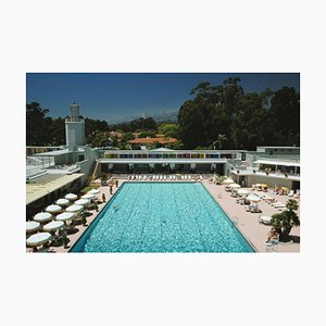 Slim Aarons, Monte Carlo Pool, Estate Stamped Photographic Print, 1975 / 2020s