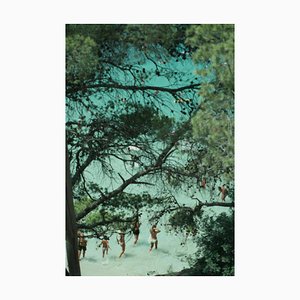 Slim Aarons, Beach Near Portinatx, Estate Stamped Photographic Print, 1989 / 2020s