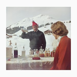 Lámina fotográfica Slim Aarons, Lech Ice Bar, Estate, años 60/2020
