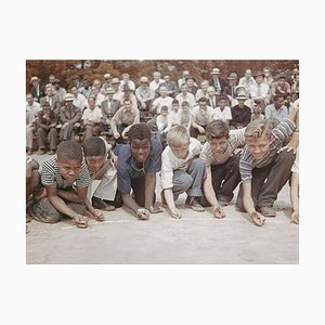 Slim Aarons, Marbles Championship, Estate Stamped Photographic Print, 1948 / 2020s