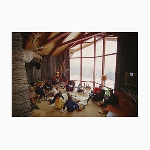 Slim Aarons, On the Slopes of Sugarbush, Impression photographique estampillée Estate, 1960 / 2020