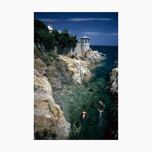 Slim Aarons, Swimming in Spain, Estate Stamped Photographic Print, 1970 / 2020s